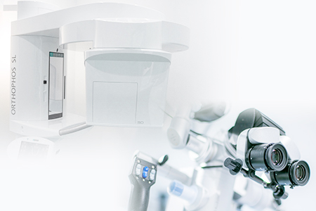 特徴3：拡大鏡、マイクロスコープ、CTを用いた精度の高い歯科医療を提供